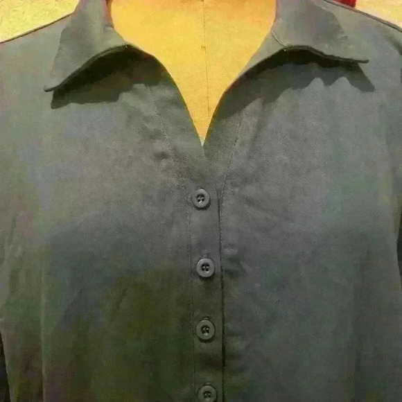 ALTELIME Women's Collared 3/4 Roll up Sleeve Pullover Top NWT Size XXL - Picture 4 of 10